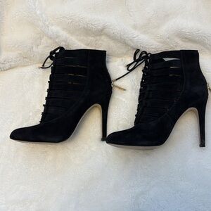 BCBGeneration Black Suede Heeled Boots